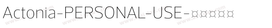 Actonia-PERSONAL-USE字体转换