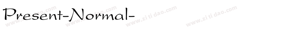 Present-Normal字体转换