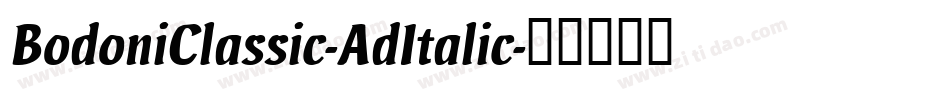 BodoniClassic-AdItalic字体转换