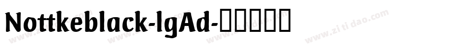 Nottkeblack-lgAd字体转换