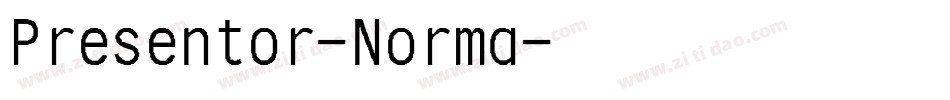 Presentor-Norma字体转换