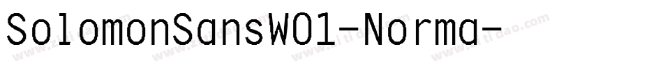 SolomonSansW01-Norma字体转换