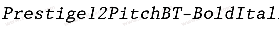Prestige12PitchBT-BoldItalic字体转换