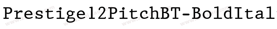 Prestige12PitchBT-BoldItalic字体转换