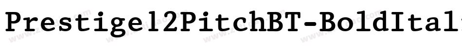 Prestige12PitchBT-BoldItalic字体转换