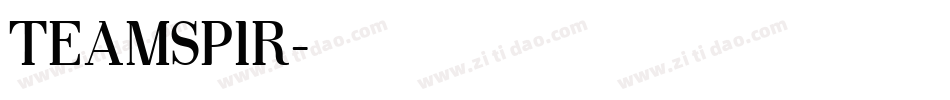 TEAMSPIR字体转换
