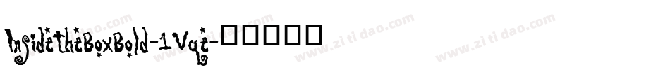 InsideTheBoxBold-1Vqe字体转换
