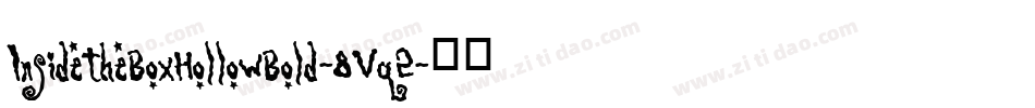InsideTheBoxHollowBold-8Vq2字体转换