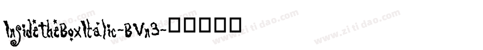 InsideTheBoxItalic-BVn3字体转换