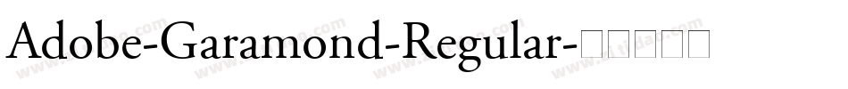 Adobe-Garamond-Regular字体转换