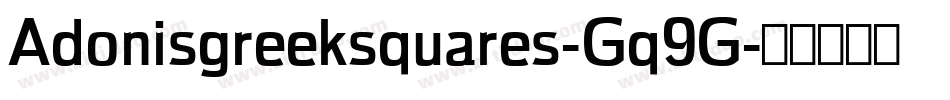 Adonisgreeksquares-Gq9G字体转换