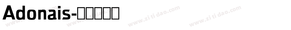 Adonais字体转换