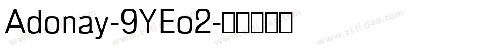 Adonay-9YEo2字体转换