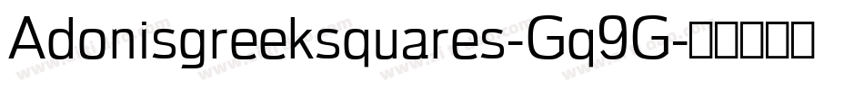 Adonisgreeksquares-Gq9G字体转换