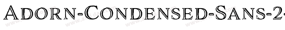 Adorn-Condensed-Sans-2字体转换