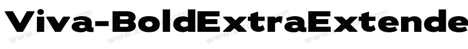Viva-BoldExtraExtended字体转换