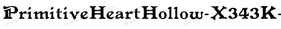 PrimitiveHeartHollow-X343K字体转换 PrimitiveHeartHollow-X343K字体转换