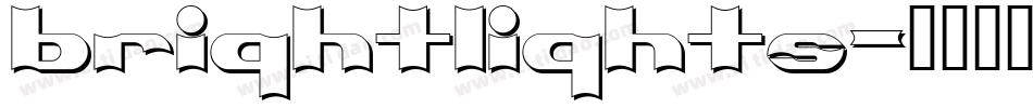 brightlights字体转换
