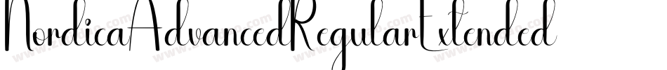 NordicaAdvancedRegularExtended-a1xK字体转换