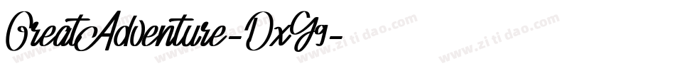 GreatAdventure-DxY9字体转换