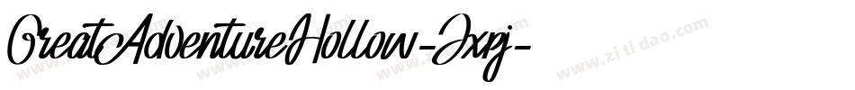 GreatAdventureHollow-Jxpj字体转换