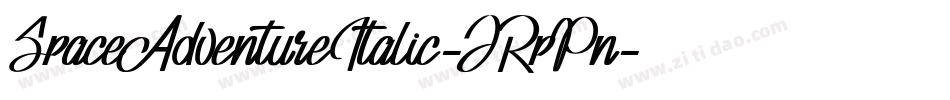SpaceAdventureItalic-JRpPn字体转换