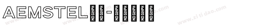 aemstel字体字体转换