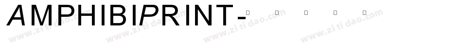 AmphibiPrint字体转换
