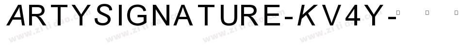 ArtySignature-Kv4y字体转换