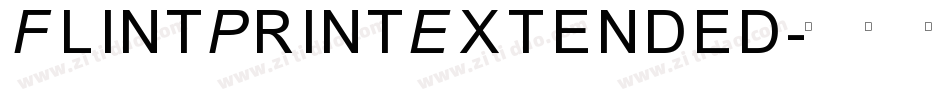 FlintPrintExtended字体转换