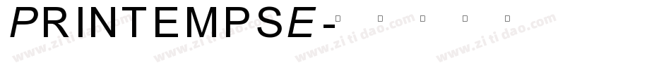 PrintempsE字体转换