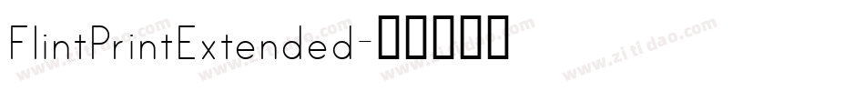 FlintPrintExtended字体转换