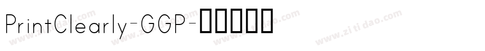 PrintClearly-GGP字体转换