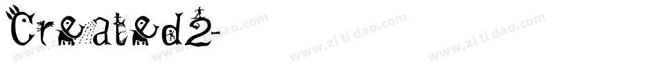 Created2字体转换
