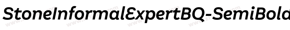 StoneInformalExpertBQ-SemiBold字体转换
