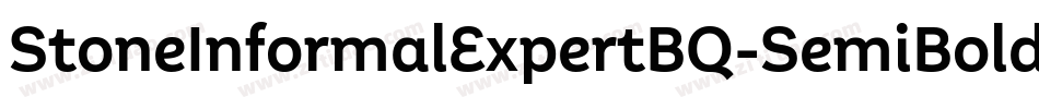 StoneInformalExpertBQ-SemiBold字体转换