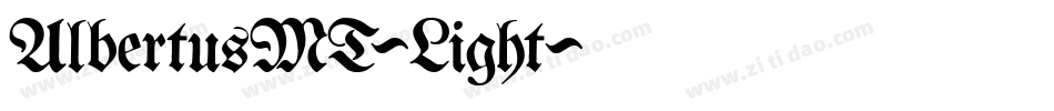AlbertusMT-Light字体转换