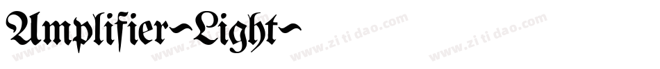 Amplifier-Light字体转换