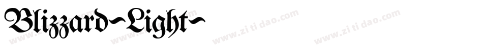 Blizzard-Light字体转换