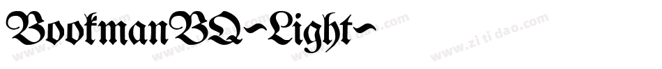 BookmanBQ-Light字体转换