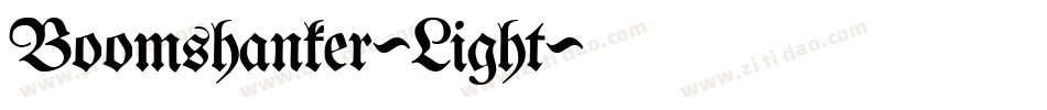 Boomshanker-Light字体转换