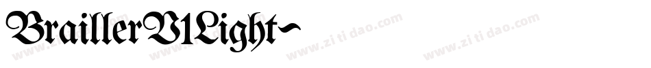 BraillerV1Light字体转换