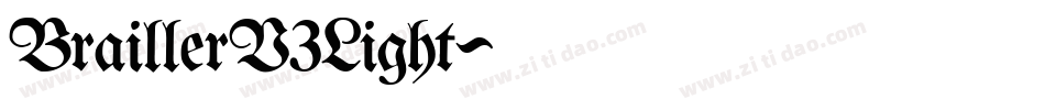 BraillerV3Light字体转换