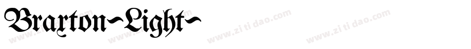 Braxton-Light字体转换