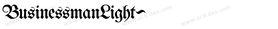 BusinessmanLight字体转换 BusinessmanLight字体转换
