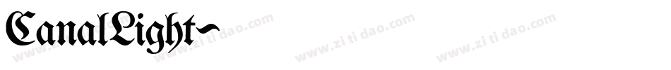 CanalLight字体转换
