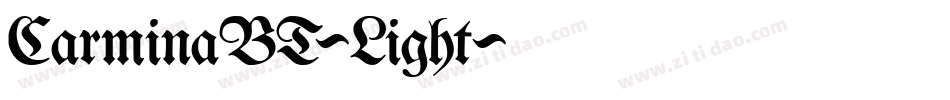 CarminaBT-Light字体转换