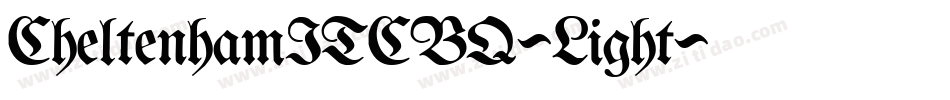 CheltenhamITCBQ-Light字体转换