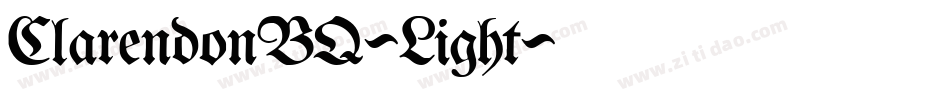 ClarendonBQ-Light字体转换
