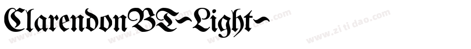 ClarendonBT-Light字体转换